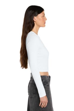 BELLA+CANVAS Women's Micro Rib Long Sleeve Baby Tee BC1501