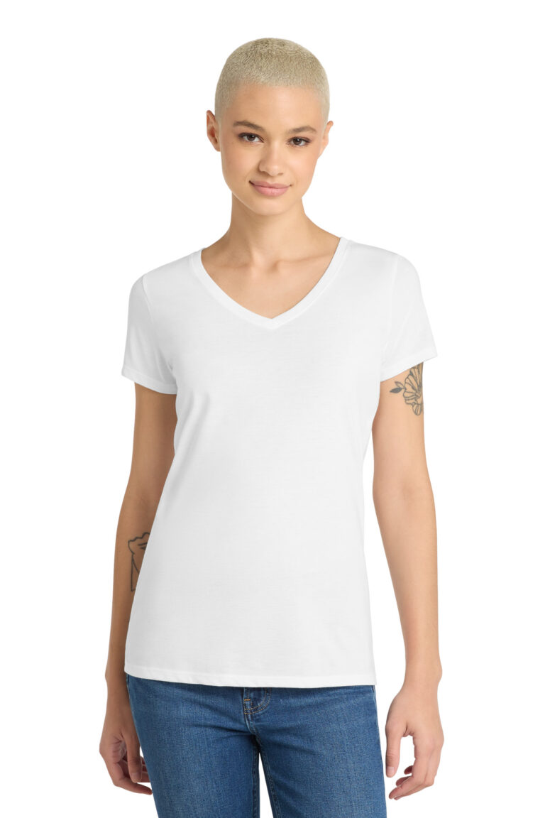 District Women's Perfect Tri V-Neck Tee (DM1350L)