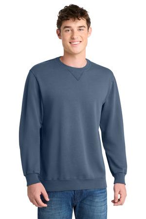 Port & Co Beach Wash Garment-Dyed Crewneck Sweatshirt PC098