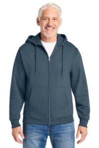 Port & Co Core Fleece Full-Zip Hooded Sweatshirt. PC78ZH
