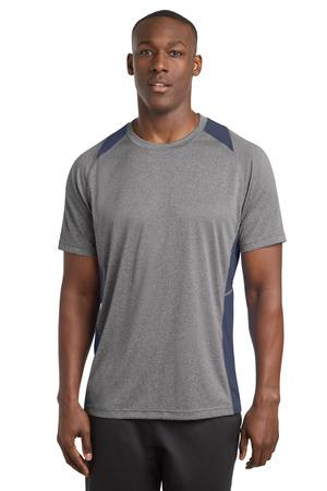 Sport-Tek Heather Colorblock Contender Tee. ST361