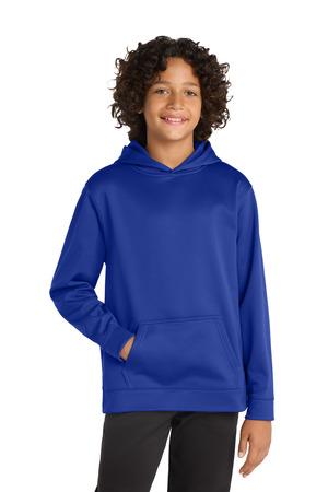 Sport-Tek Youth Sport-Wick Fleece Hooded Pullover. YST244