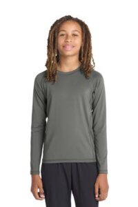 Sport-Tek Youth Long Sleeve Rashguard Tee. YST470LS